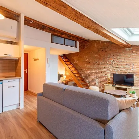 Apartamento Pretty Haven Of Peace In Saint-Cyprien Toulouse Exterior foto
